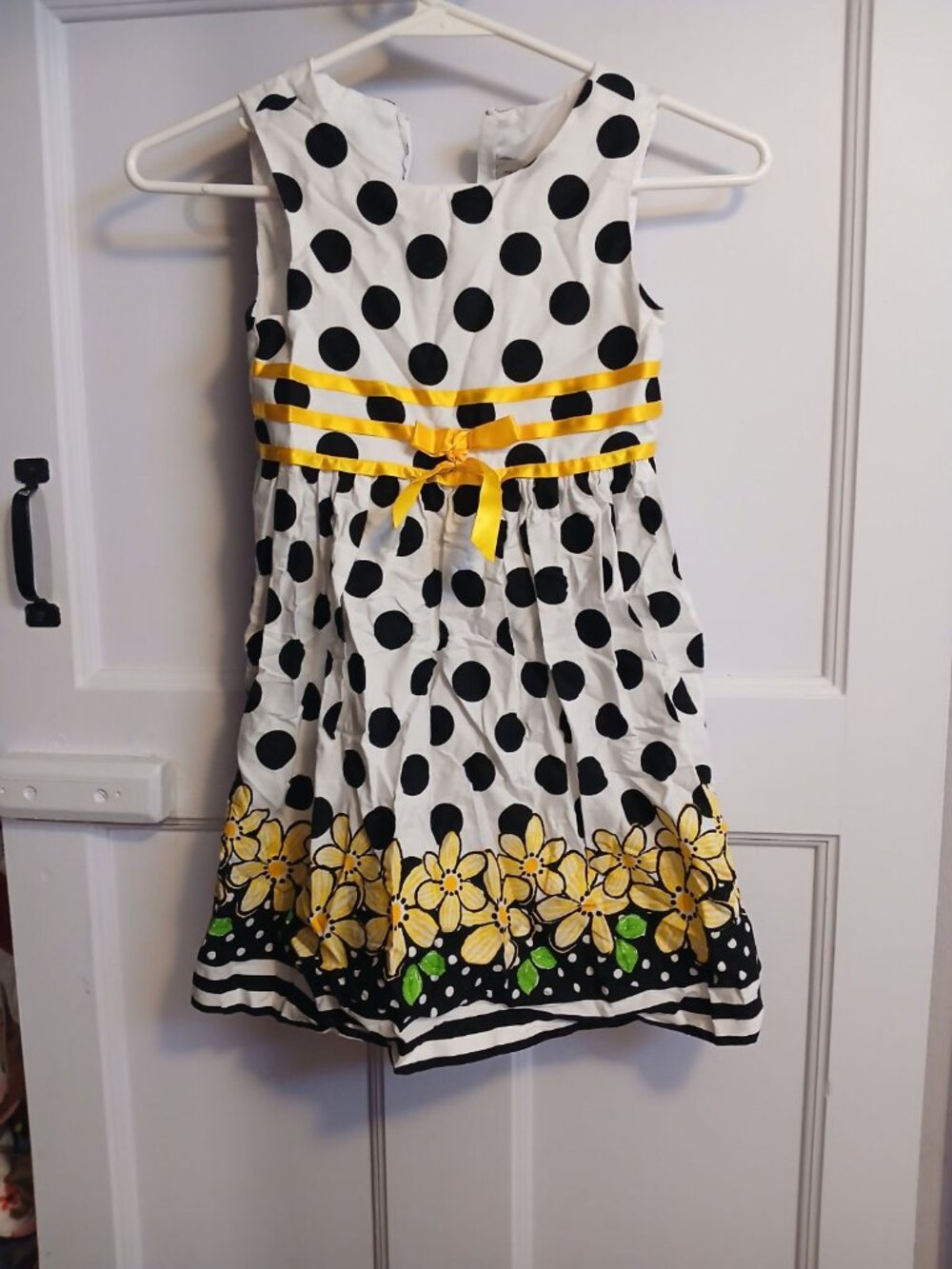 Rare Too Girls 5 Summer White and Yellow Dress